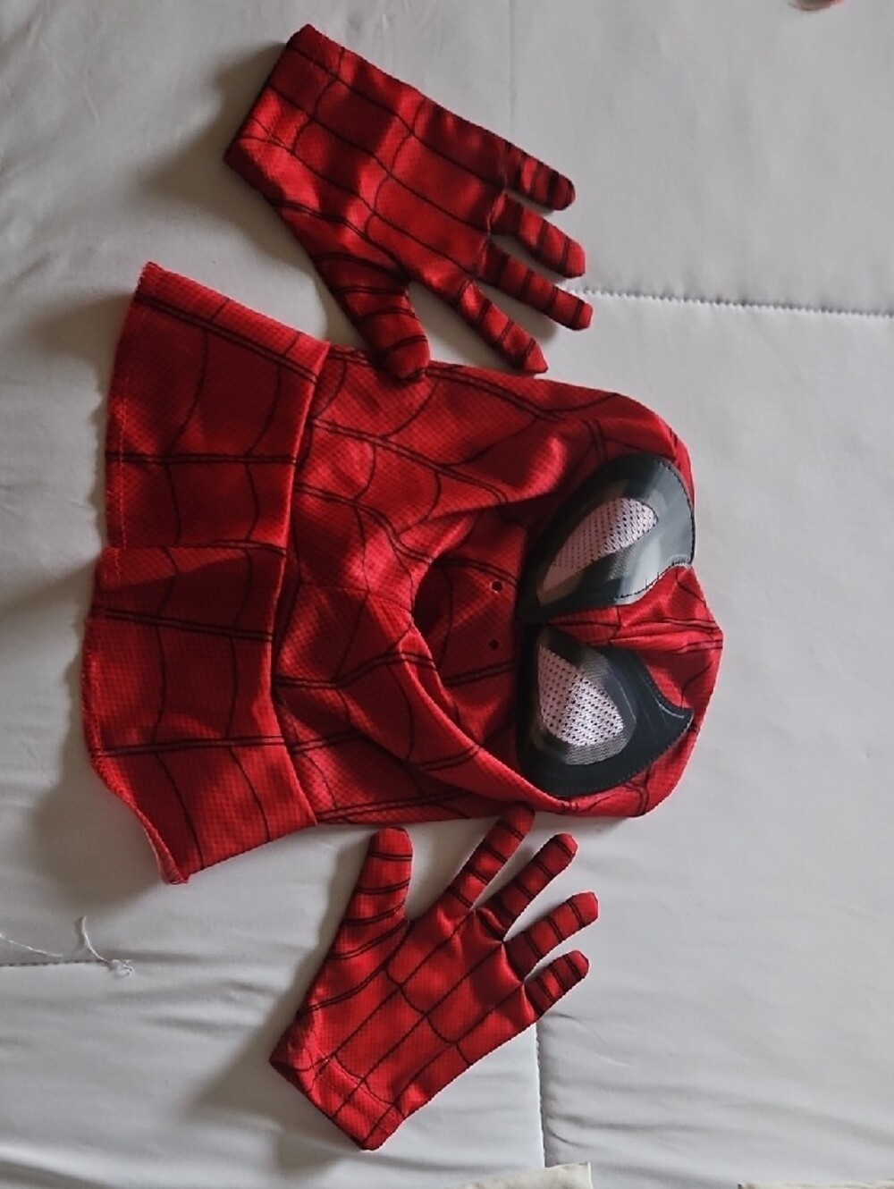 Marvel Spider-Man Red and Blue Kids Superhero Costume with Masked Hood - Picture 4 of 6